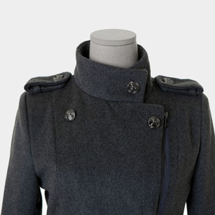 2スタイルで着こなしが楽しめるスリムコート カシミア風ダブルボタンウールコート | KawaiCat | 詳細画像8