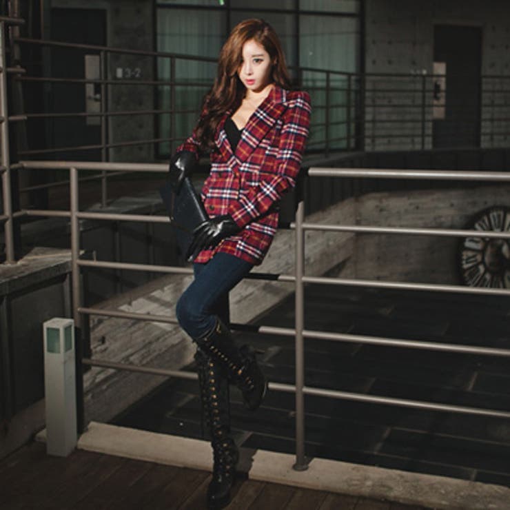 【jk10135】 今季トレンドのチェック柄デザイン 冬コーデにも合わせやすいカ… | KawaiCat | 詳細画像5 