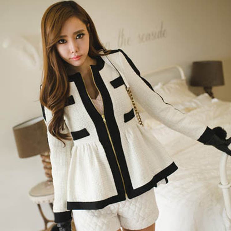 【jk10164】 高級感のある生地感にブラックライン配色でスッキリ♪女性らしい… | KawaiCat | 詳細画像3 