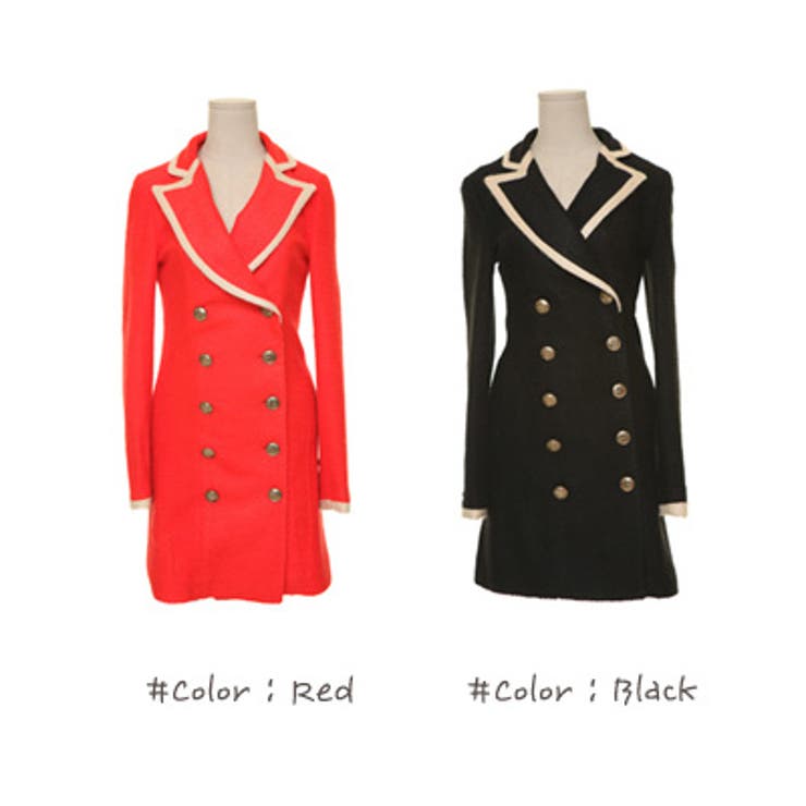 【jk10529】ライン配色デザインでスッキリした襟元を演出♪ワンピーススタイル… | KawaiCat | 詳細画像7 