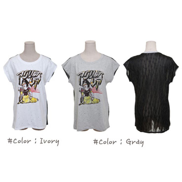 ユニークなイラストとレース切り替えのカジュアルながらもセクシーなアイテム | KawaiCat | 詳細画像7