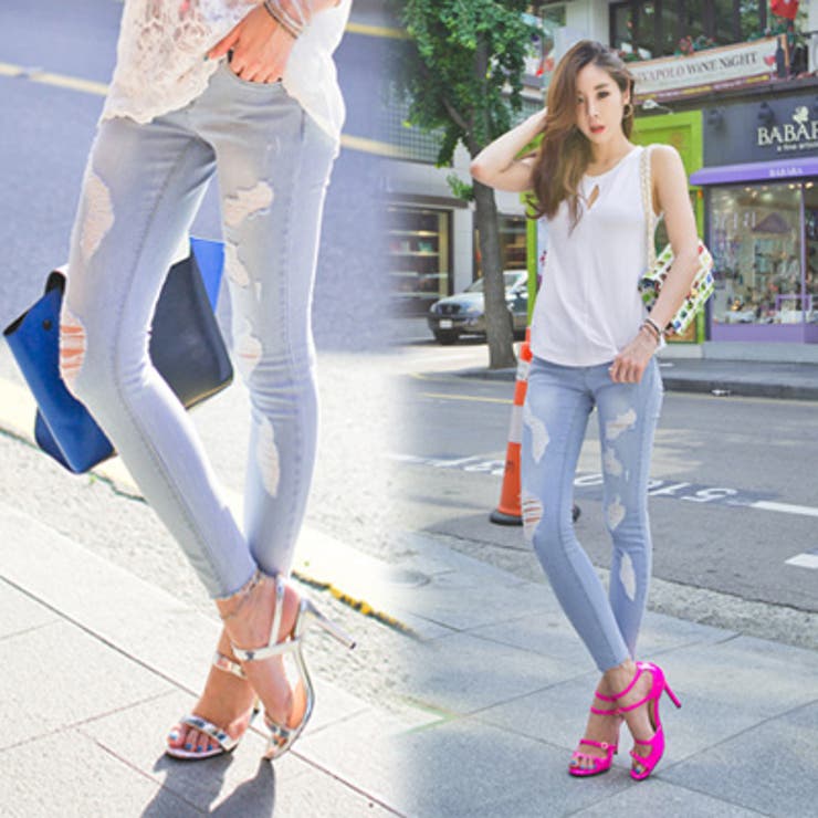 【pt11842】ダメージ加工がポイントとなりヴィンテージ感を演出 ダメージ加工… | KawaiCat | 詳細画像2 