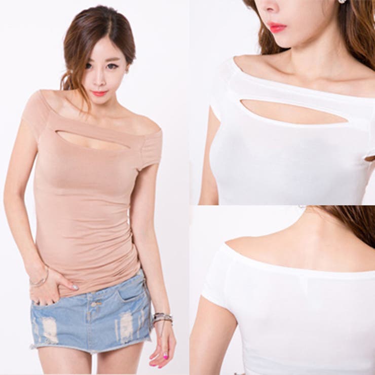 【C style】【ts11867】胸元カットアウトとオフショルダーでセクシーさ… | KawaiCat | 詳細画像2 