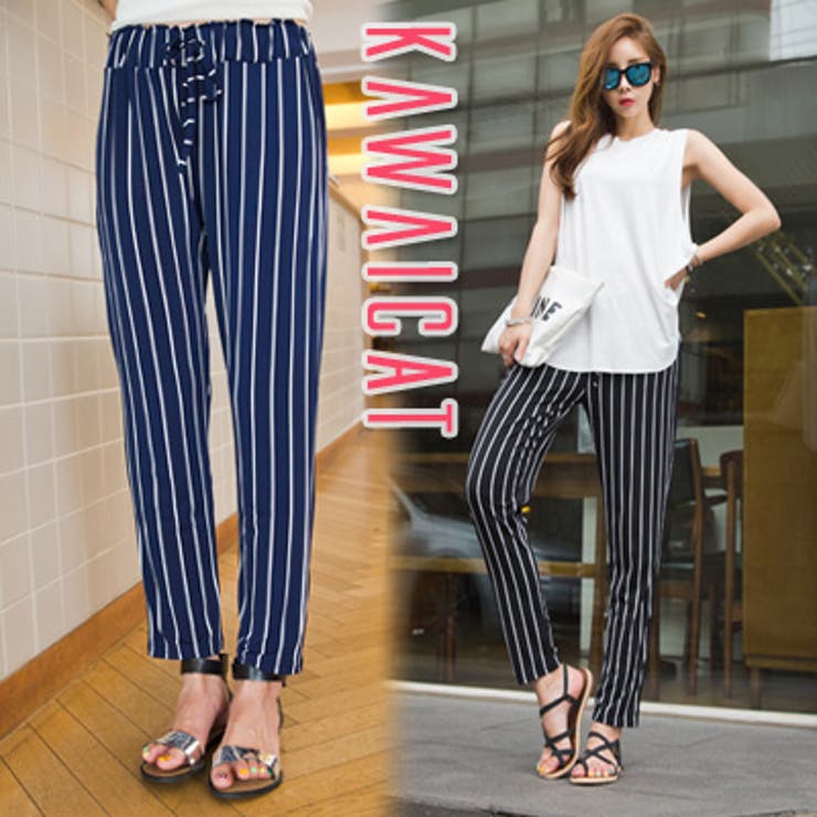 ダメージあり】うさとの服 モモンガパンツ ストライプ柄 うさと うさと