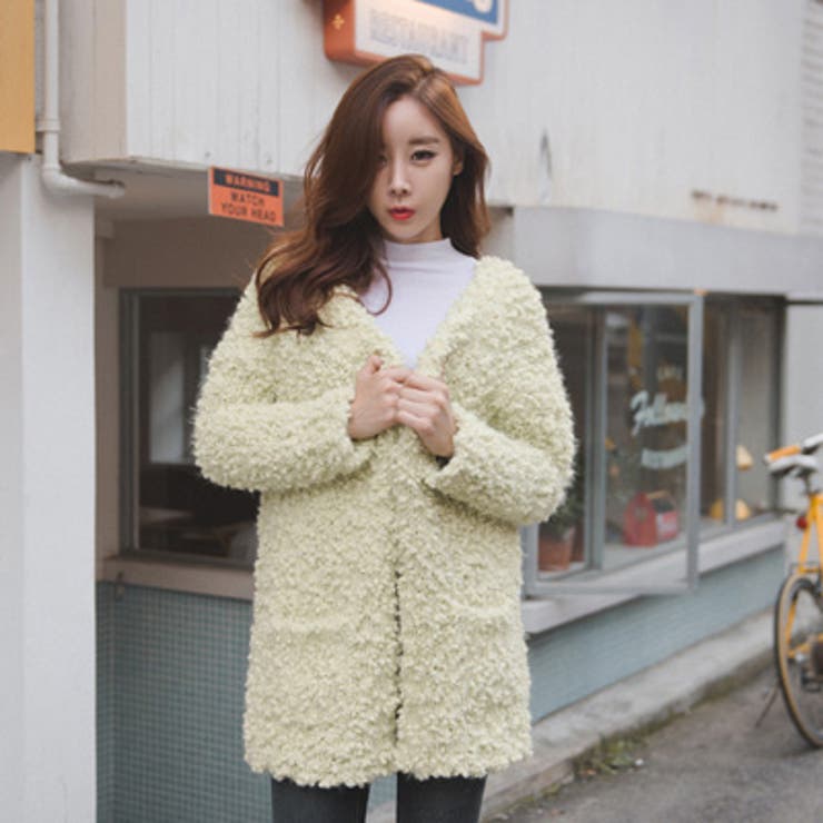 【jk12834】立体感のある生地で女の子らしい印象☆ロングニットカーディガン | KawaiCat | 詳細画像4 