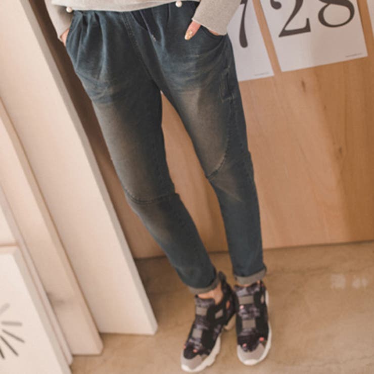 【pt12978】履きやすいゆったりめのシルエット ウエスト切り替えポイントパン… | KawaiCat | 詳細画像6 