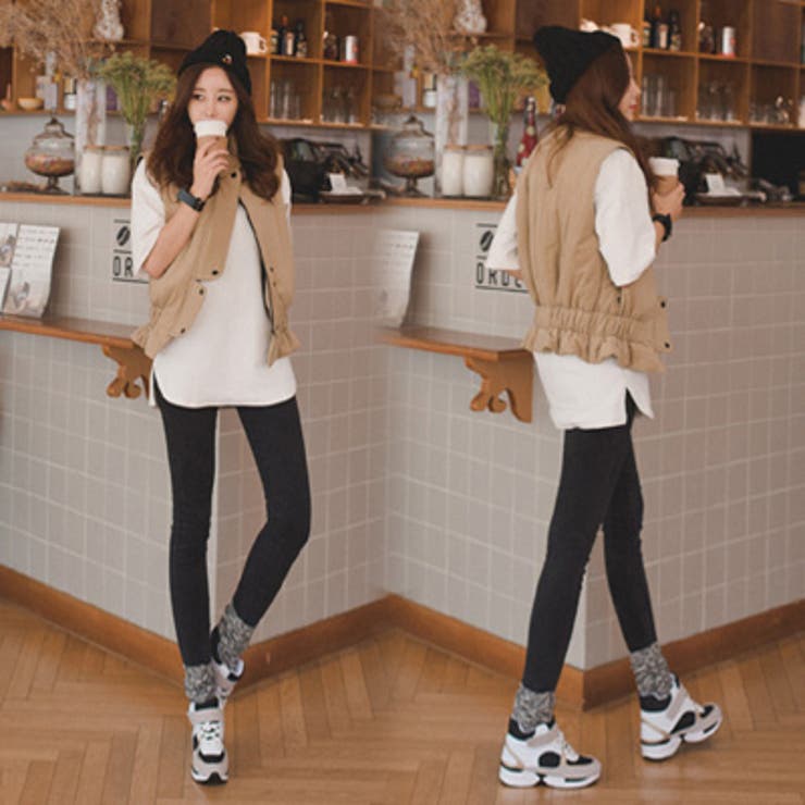 【jk13024】すっきりとしたデザインでどんなスタイルにも似合うベスト 腰のシ… | KawaiCat | 詳細画像3 