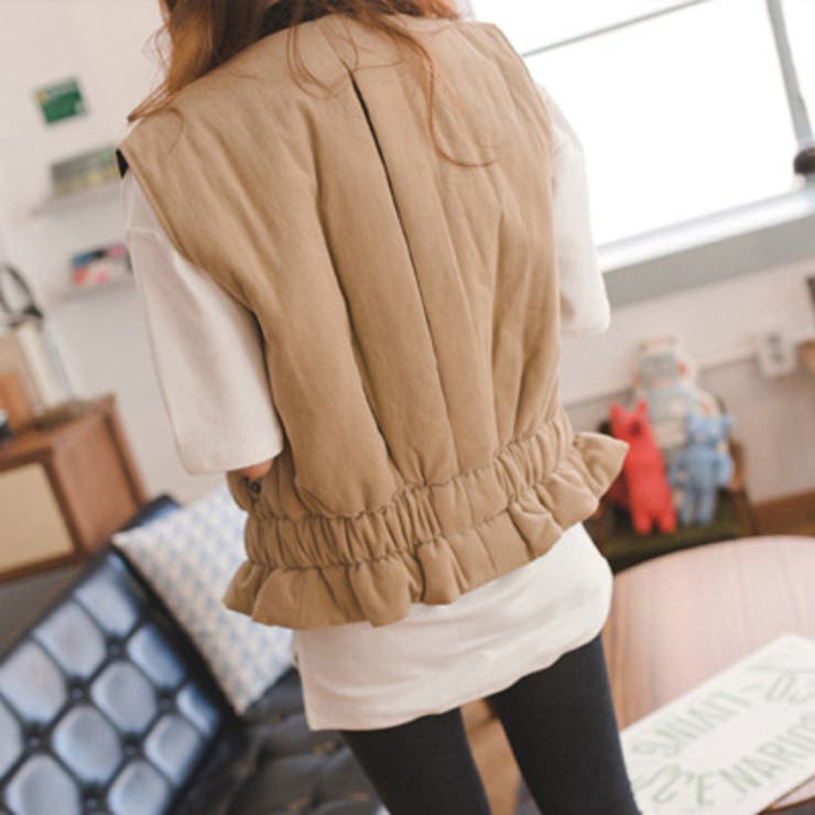 【jk13024】すっきりとしたデザインでどんなスタイルにも似合うベスト 腰のシ… | KawaiCat | 詳細画像6 