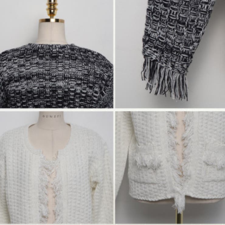 【jk13731】【スタイリスト撮影商品】柔らかいニット生地感のニットツイードジ… | KawaiCat | 詳細画像9 