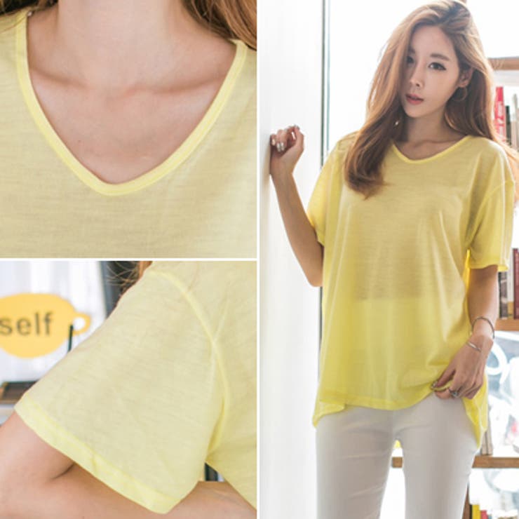 【ts14359】爽やかな素材とゆとりあるサイズ感で夏にも着易い♪ルーズシルエッ… | KawaiCat | 詳細画像2 