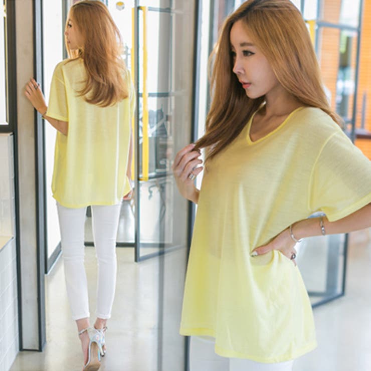 【ts14359】爽やかな素材とゆとりあるサイズ感で夏にも着易い♪ルーズシルエッ… | KawaiCat | 詳細画像5 