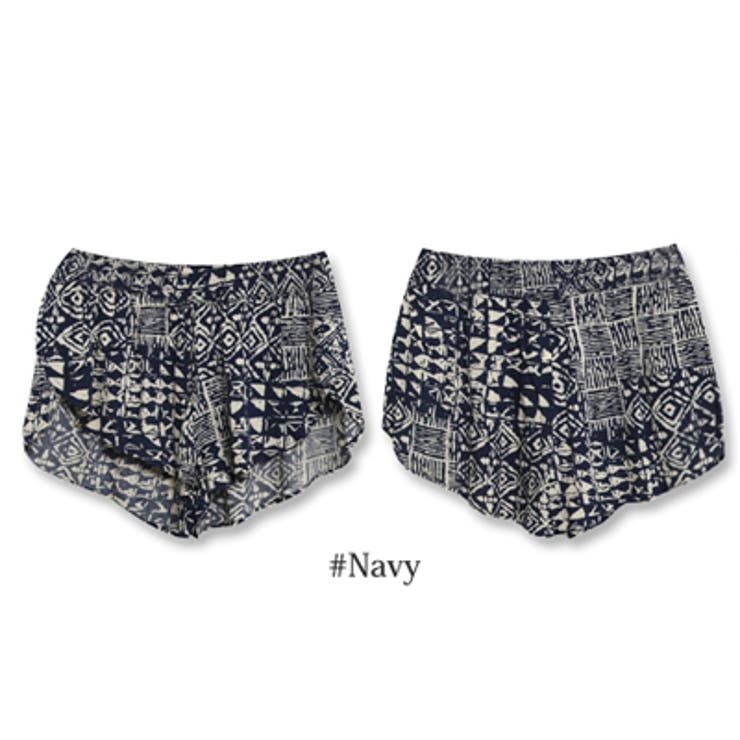 エスニック柄が夏らしい♪軽くて薄いレーヨン素材のエスニックサイドスリットショート… | KawaiCat | 詳細画像7