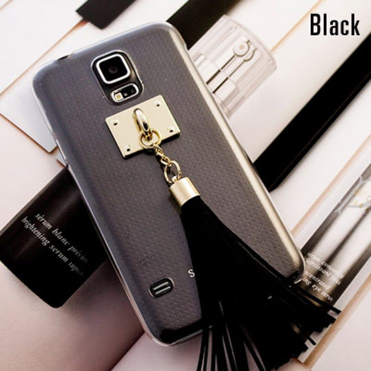 大きなフリンジが可愛い♪透明クリアアクリルタッセル付きスマートフォンケース | KawaiCat | 詳細画像2 