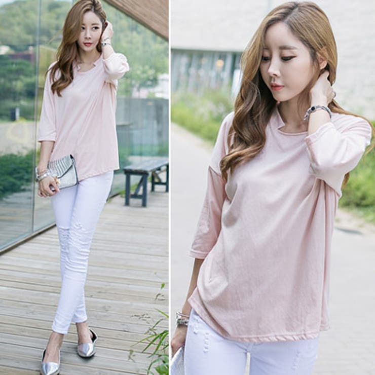 【ts15129】独特なネックラインがポイント♪ゆったりルーズなフィット感のネッ… | KawaiCat | 詳細画像3 