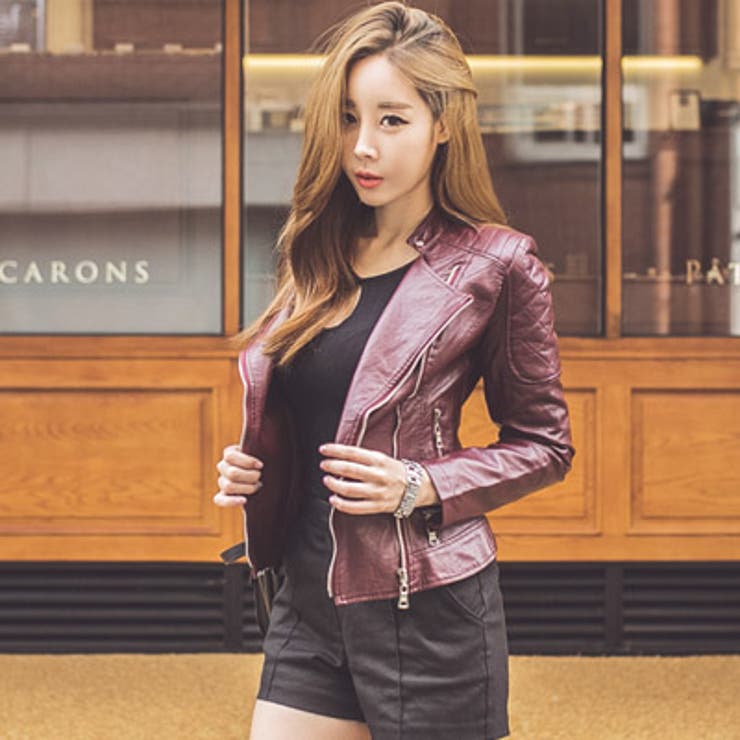 高級感のあるセクシーなワインカラーとキルティングがポイント♪ワインカラーキルティ… | KawaiCat | 詳細画像1