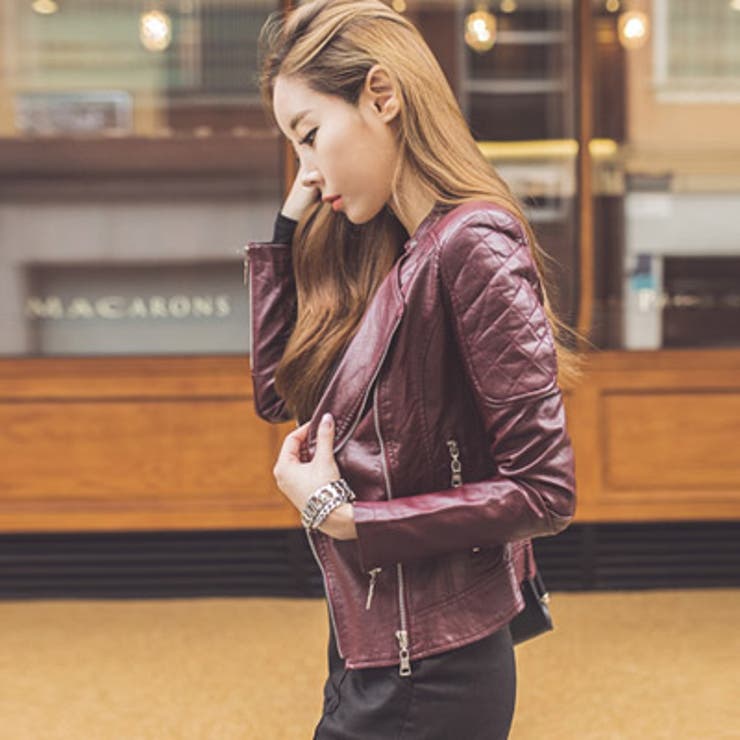 高級感のあるセクシーなワインカラーとキルティングがポイント♪ワインカラーキルティ… | KawaiCat | 詳細画像6