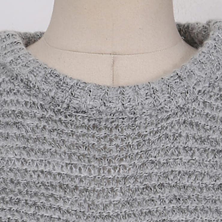 【ts15393】ゆったりボリューミーなシルエットが可愛い♪ゆったりドルマンニッ… | KawaiCat | 詳細画像8 