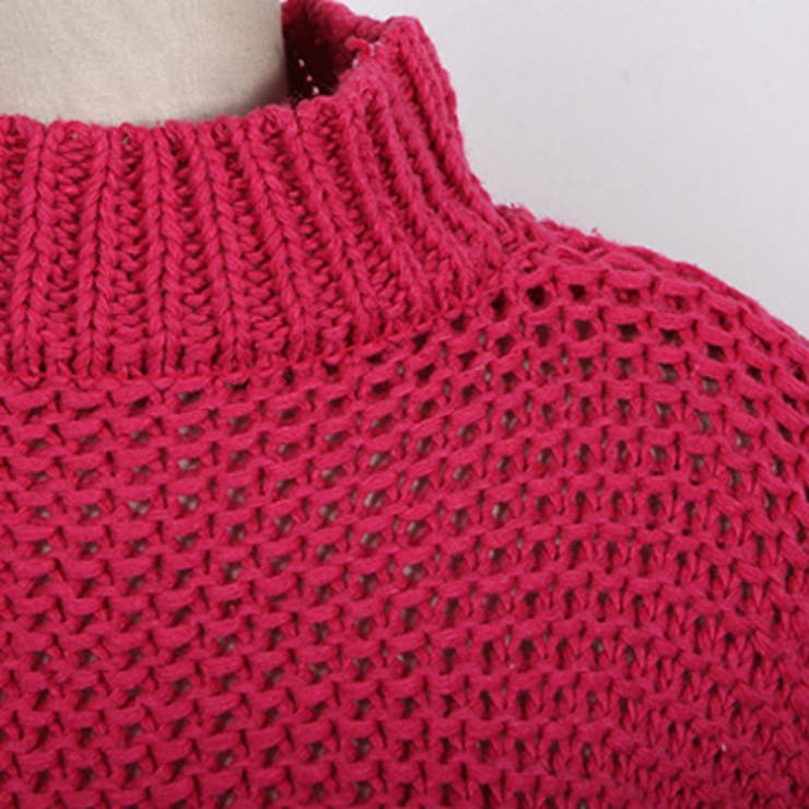 【ts15576】ざっくりとした適度な厚みのニットで暖か♪ベーシックハイネックニ… | KawaiCat | 詳細画像9 