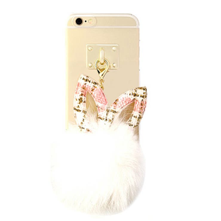 チェック柄ウサギ耳付ポンポンがラブリー♪リアルフォックスチェックラビットスマート… | KawaiCat | 詳細画像6 