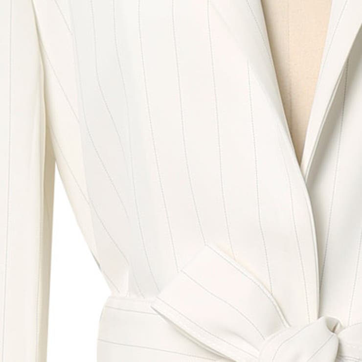 【jk16689】さりげない細かいストライプがオシャレ♪ストライプロング丈ジャケ… | KawaiCat | 詳細画像9 