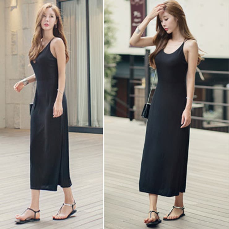 綺麗なシルエットで後ろ姿 がセクシー バックxノースリーブロングワンピース 品番 Kw Kawaicat カワイキャット のレディースファッション通販 Shoplist ショップリスト