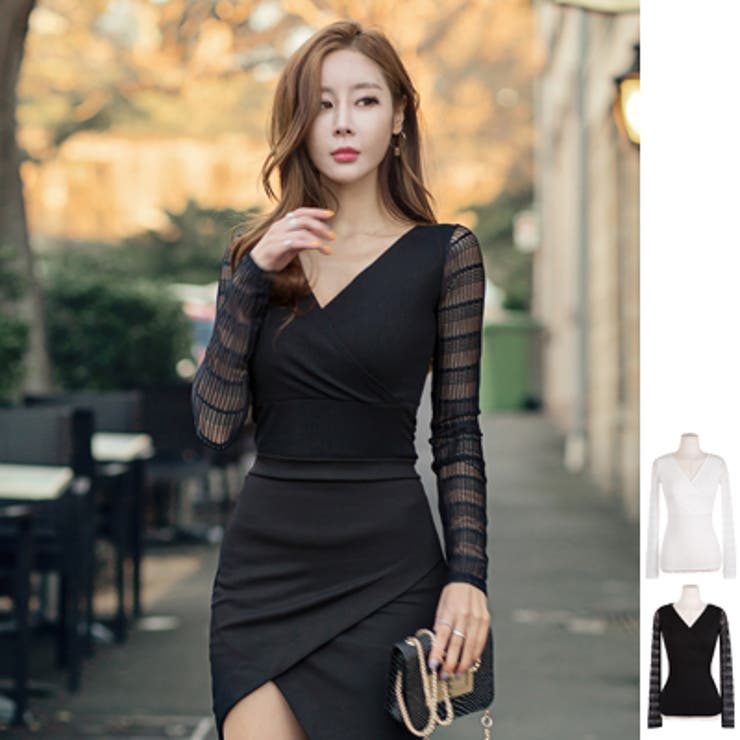 ラップタイプでグラマラスボディーライン♪シースルーでセクシーな