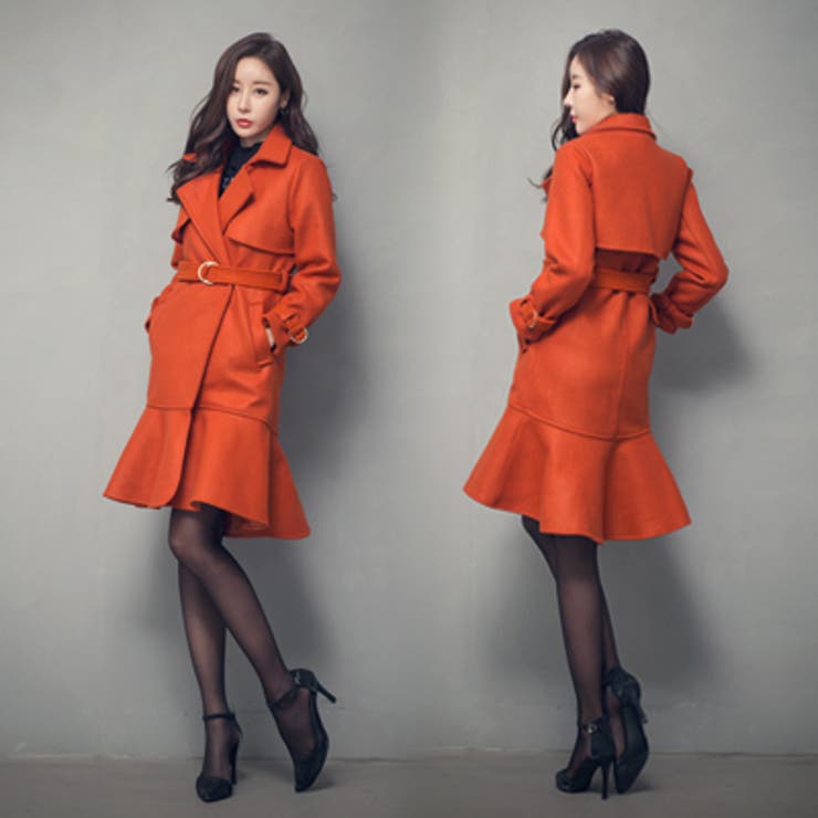 Jk176 体型カバーに効果的なデザイン アイルランド フレアロングコート 品番 Kw Kawaicat カワイキャット のレディースファッション通販 Shoplist ショップリスト