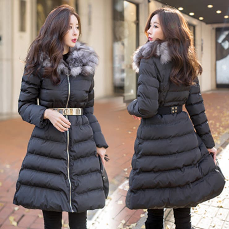 jk17716】風を通しにくく真冬でも暖かい♪中綿ロングダウンコート