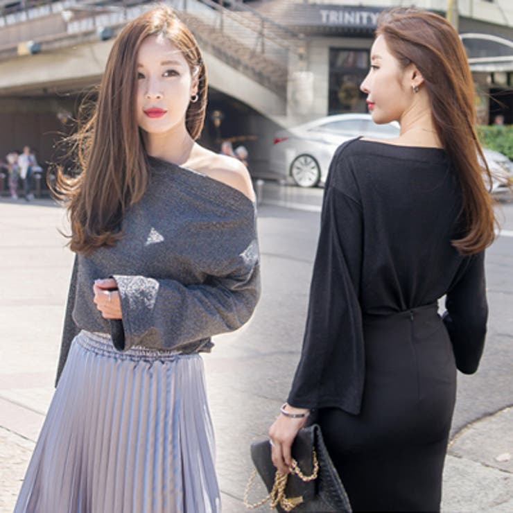 華奢なデコルテラインを演出♪オフショルダー長袖カットソー 春先行 | KawaiCat | 詳細画像4