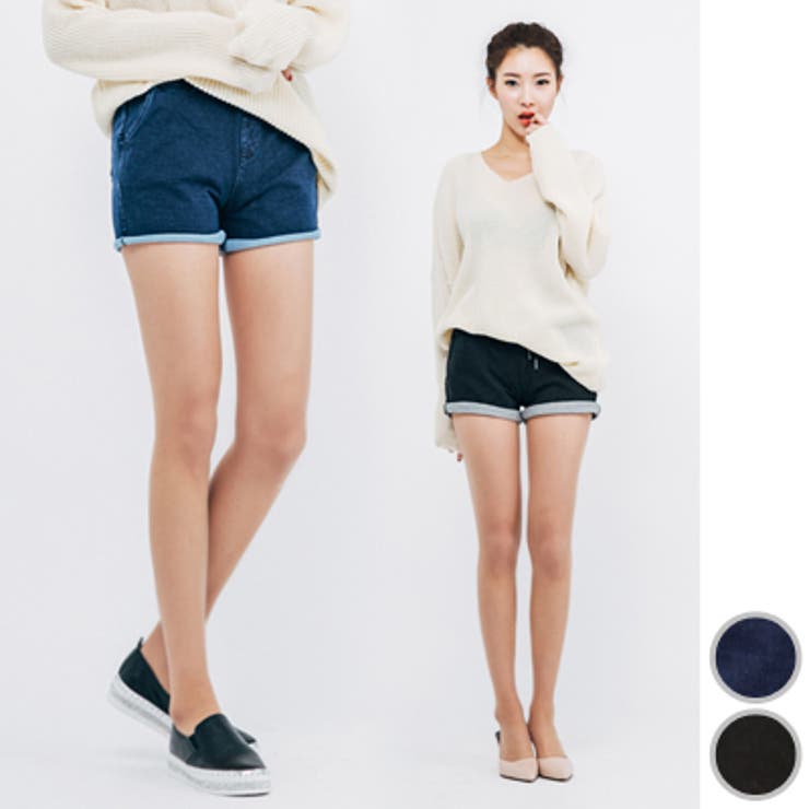 ショートパンツ レディース デニム[品番：KW000010918