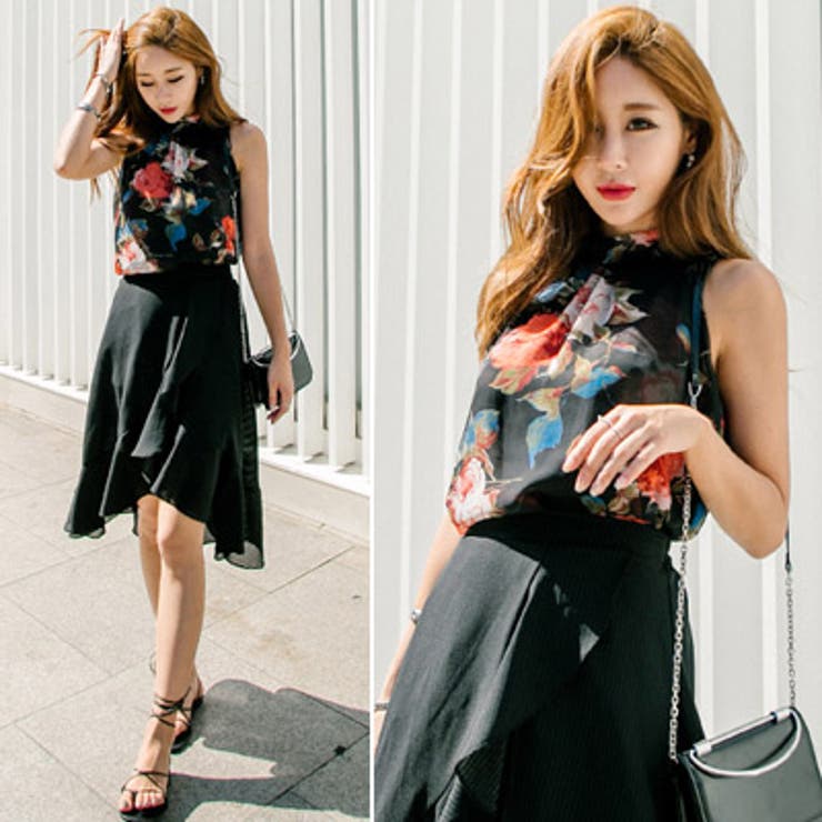 ブラウス ホルタ―ネック ノースリーブ | KawaiCat | 詳細画像3