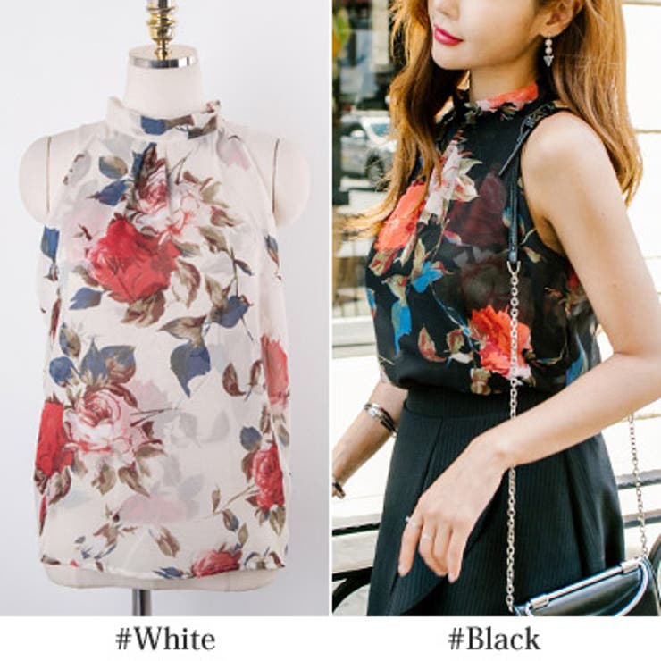 ブラウス ホルタ―ネック ノースリーブ | KawaiCat | 詳細画像7