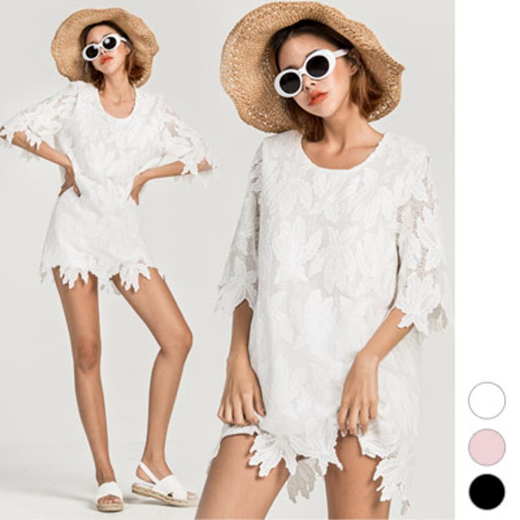 【op19025】ワンピース レディース 7分袖 | KawaiCat | 詳細画像1 