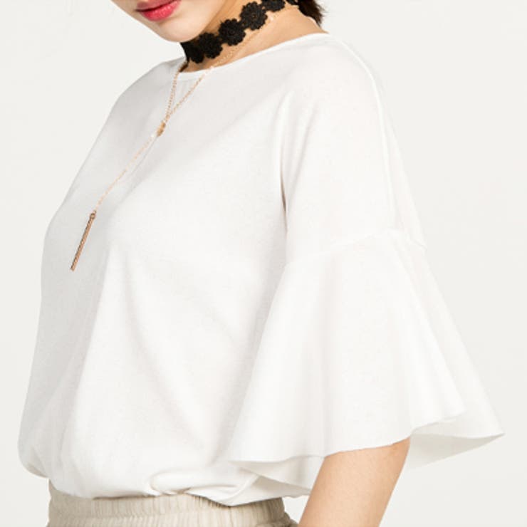 【ts19031】Tシャツ レディース フリル袖 | KawaiCat | 詳細画像5 