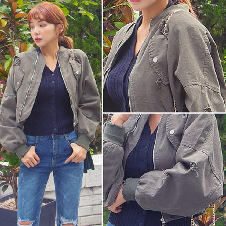 【jk19404】ジャケット レディース ブルゾン | KawaiCat | 詳細画像2 