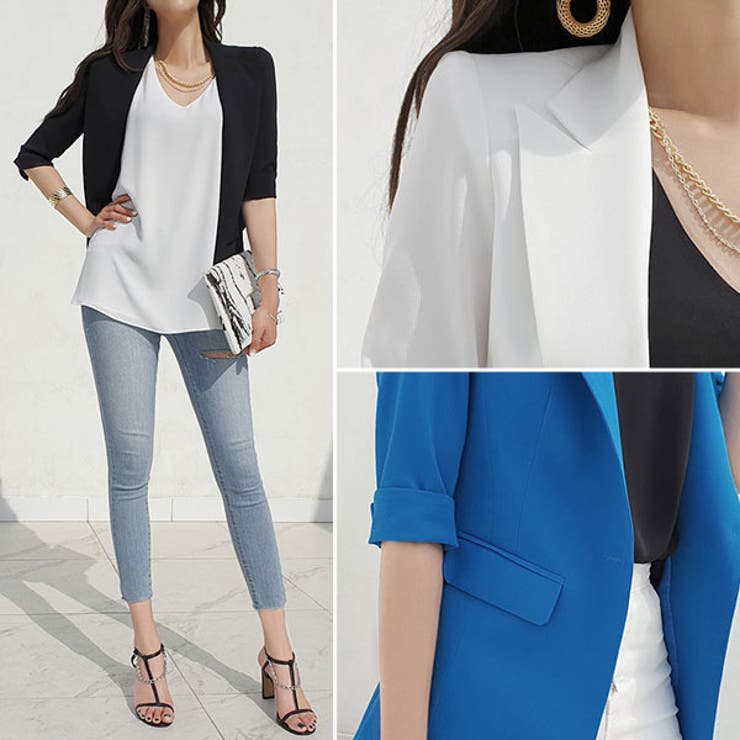 ジャケット レディース 5分袖 | KawaiCat | 詳細画像16 