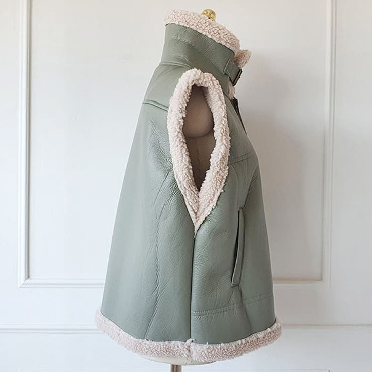 ベスト レディース ムートンコーティング | KawaiCat | 詳細画像7 