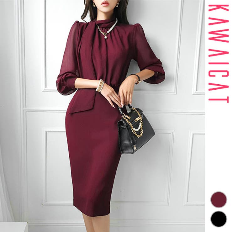 ワンピース レディース 長袖 | KawaiCat | 詳細画像1 