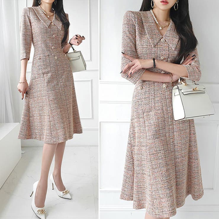 ワンピース レディース ツイード | KawaiCat | 詳細画像9 