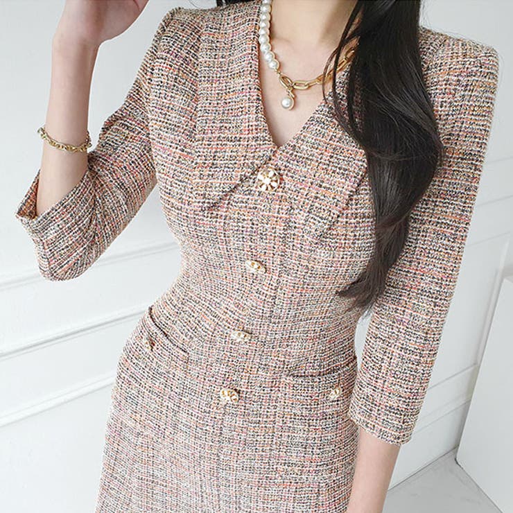 ワンピース レディース ツイード | KawaiCat | 詳細画像11 