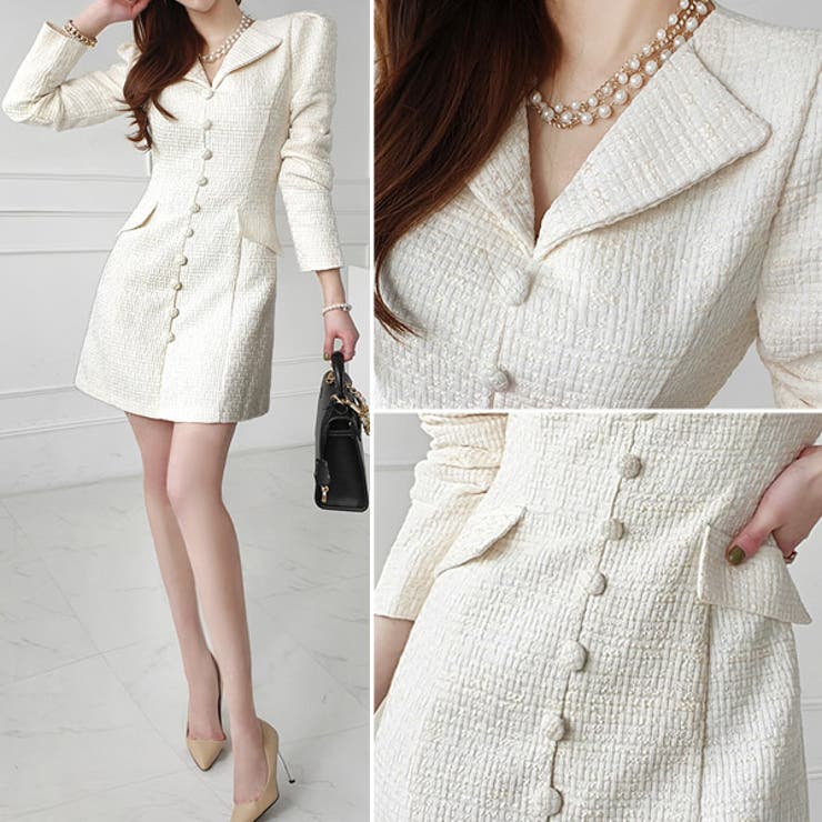 ワンピース レディース ツイード | KawaiCat | 詳細画像9