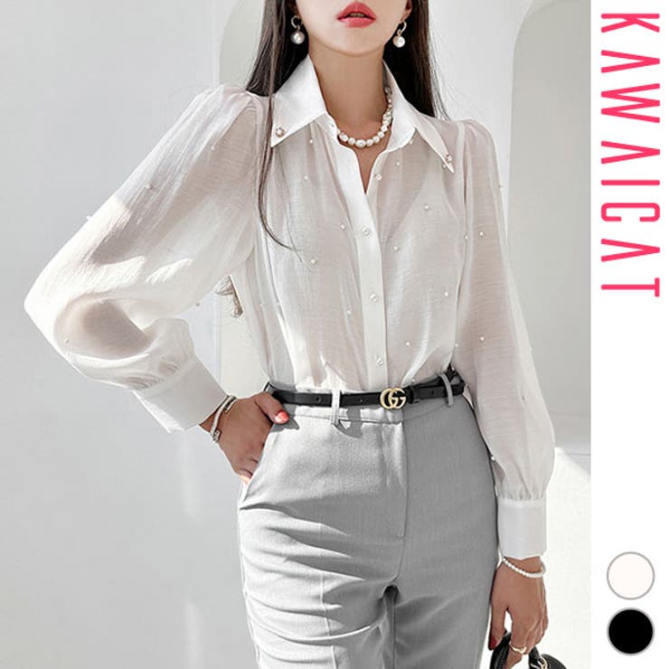 ブラウス レディース 長袖 | KawaiCat | 詳細画像1 