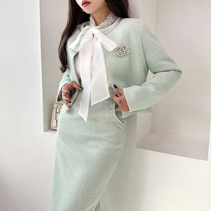 セットアップ レディース ツイード | KawaiCat | 詳細画像6 