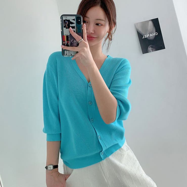 カーディガン レディース 八分袖 | KawaiCat | 詳細画像6 