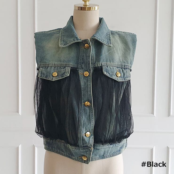 ベスト レディース デニム | KawaiCat | 詳細画像14 