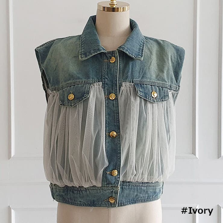 ベスト レディース デニム | KawaiCat | 詳細画像15 