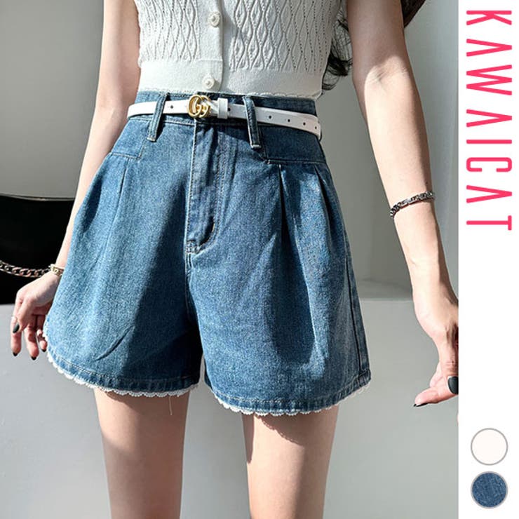 ショートパンツ レディース コットン[品番：KW000019784