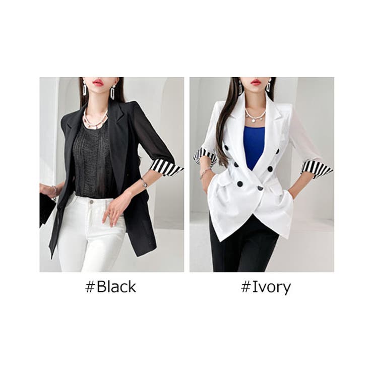 ジャケット レディース 五分袖 | KawaiCat | 詳細画像2 