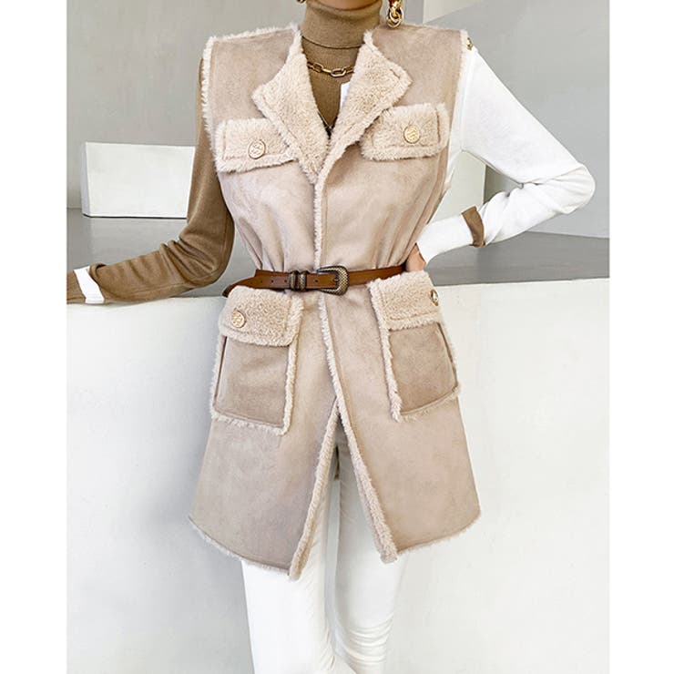 ベスト レディース ムートン風 | KawaiCat | 詳細画像6 