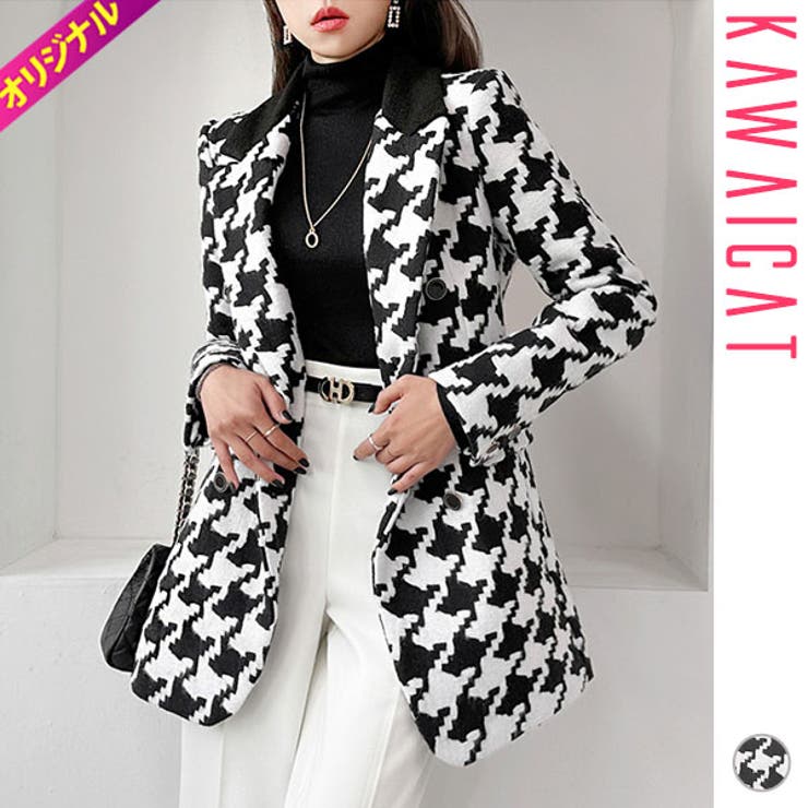 ジャケット レディース 千鳥格子 | KawaiCat | 詳細画像1 
